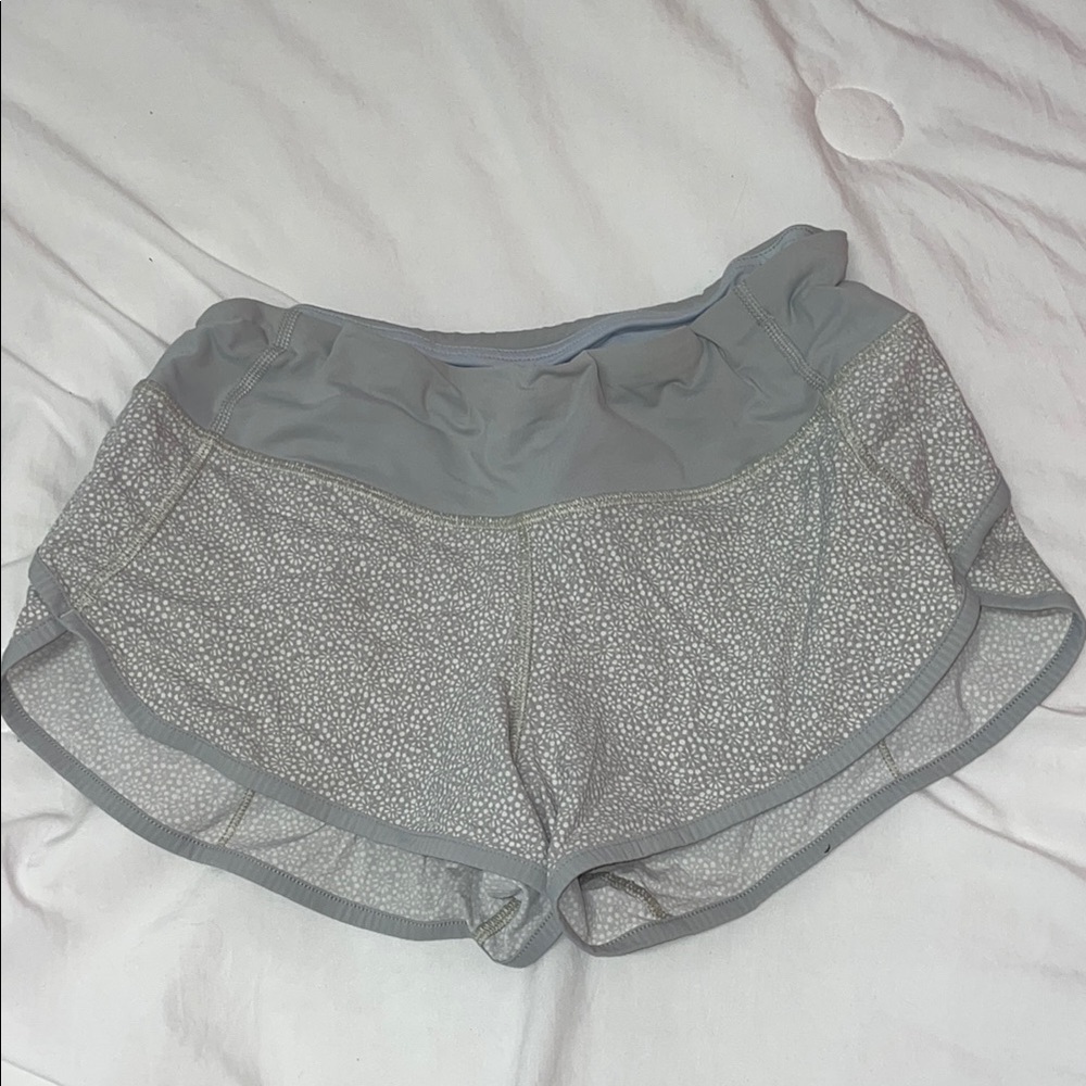 Lululemon grey speed-up shorts